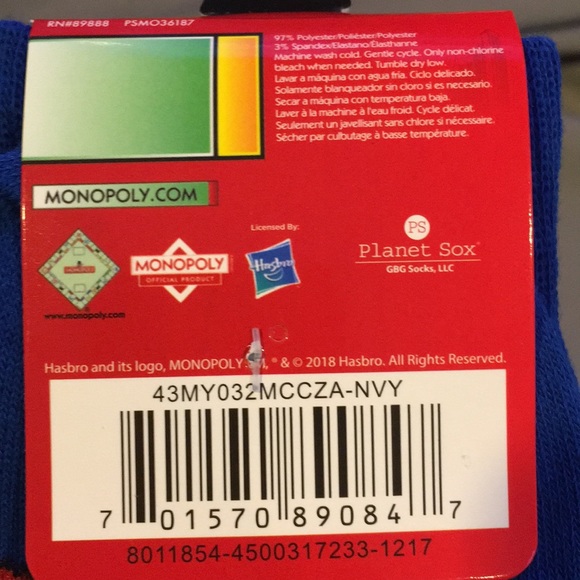 Planet Sox Monopoly Crew Socks - Picture 5 of 5